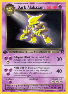 Dark Alakazam - Team Rocket - #18 - Pokemon TCG card