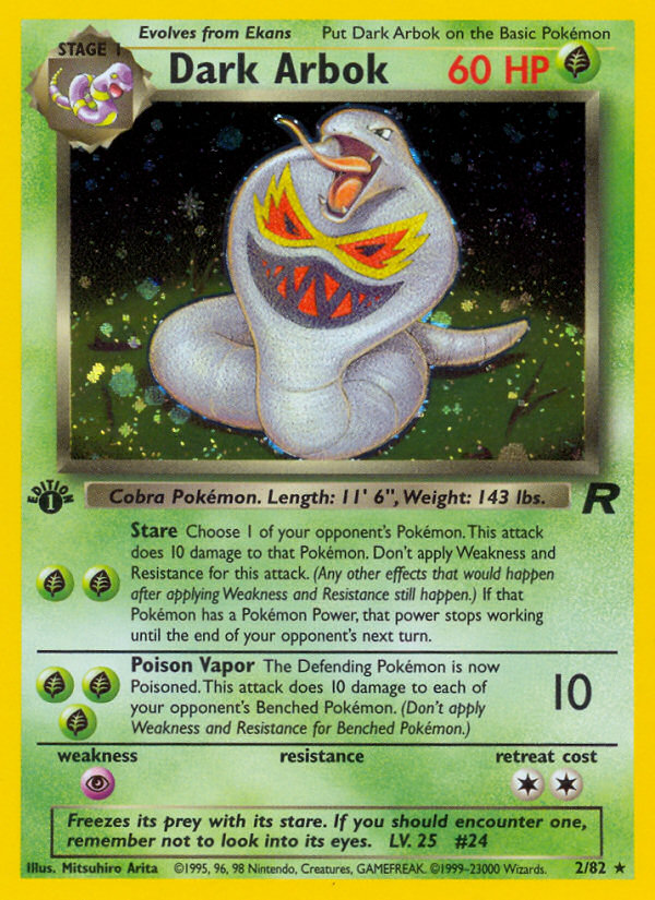 Dark Arbok - Team Rocket - #2 - Pokemon TCG card