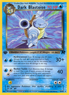 Dark Blastoise #20 Dark Blastoise - Team Rocket - #20 - Pokemon TCG card