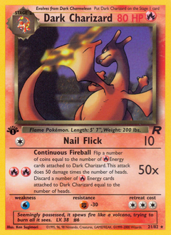 Dark Charizard #21 Dark Charizard - Team Rocket - #21 - Pokemon TCG card