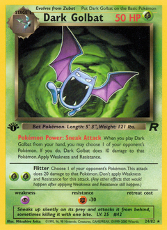Dark Golbat - Team Rocket - #24 - Pokemon TCG card