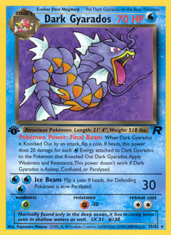 Dark Gyarados #25 Dark Gyarados - Team Rocket - #25 - Pokemon TCG card
