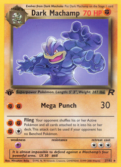 Dark Machamp - Team Rocket - #27 - Pokemon TCG card