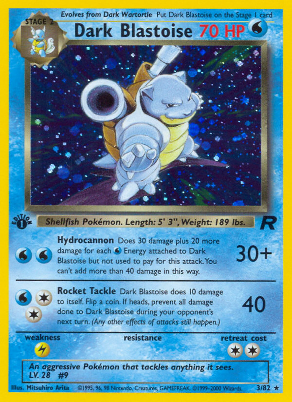 Dark Blastoise - Team Rocket - #3 - Pokemon TCG card