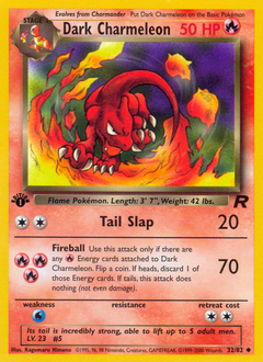 Dark Charmeleon #32 Dark Charmeleon - Team Rocket - #32 - Pokemon TCG card