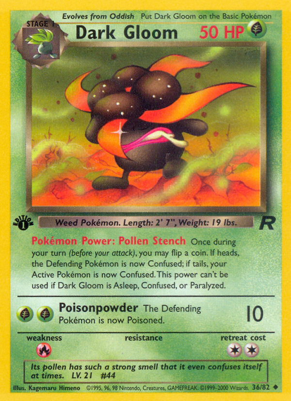 Dark Gloom - Team Rocket - #36 - Pokemon TCG card