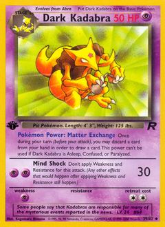 Dark Kadabra #39 Dark Kadabra - Team Rocket - #39 - Pokemon TCG card