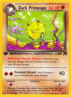 Dark Primeape - Team Rocket - #43 - Pokemon TCG card