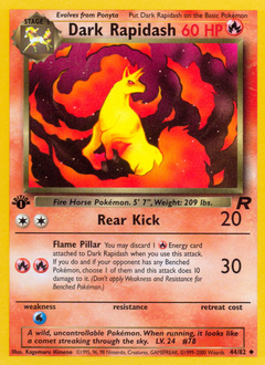 Dark Rapidash #44 Dark Rapidash - Team Rocket - #44 - Pokemon TCG card