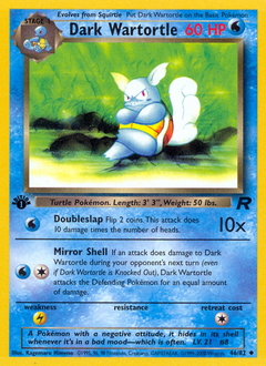 Dark Wartortle #46 Dark Wartortle - Team Rocket - #46 - Pokemon TCG card