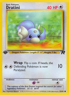 Dratini #53 Dratini - Team Rocket - #53 - Pokemon TCG card