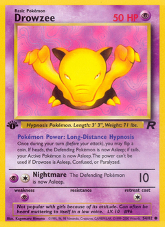 Drowzee - Team Rocket - #54 - Pokemon TCG card