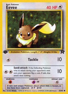 Eevee #55 Eevee - Team Rocket - #55 - Pokemon TCG card