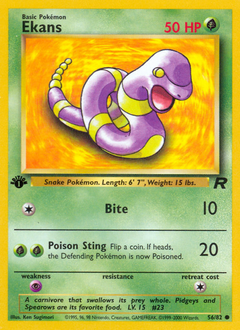 Ekans - Team Rocket - #56 - Pokemon TCG card