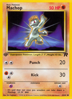 Machop #59 Machop - Team Rocket - #59 - Pokemon TCG card