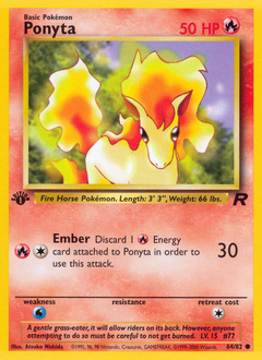 Ponyta #64 Ponyta - Team Rocket - #64 - Pokemon TCG card