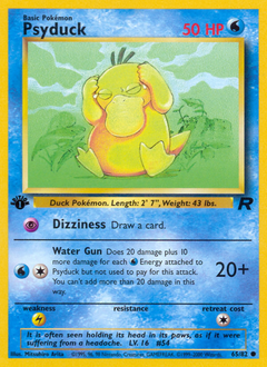 Psyduck - Team Rocket - #65 - Pokemon TCG card