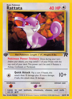 Rattata - Team Rocket - #66 - Pokemon TCG card