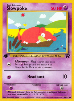 Slowpoke #67 Slowpoke - Team Rocket - #67 - Pokemon TCG card