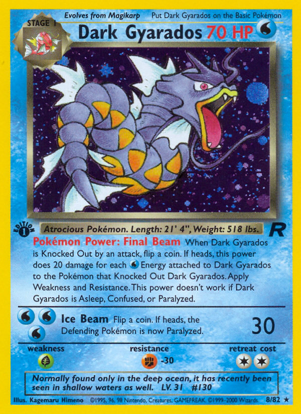 Dark Gyarados - Team Rocket - #8 - Pokemon TCG card