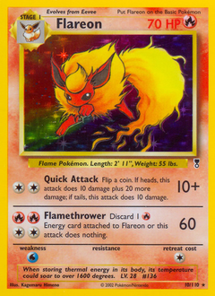Flareon - Legendary Collection - #10 - Pokemon TCG card