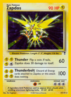 Zapdos #19 Zapdos - Legendary Collection - #19 - Pokemon TCG card