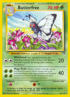 Butterfree #21 Butterfree - Legendary Collection - #21 - Pokemon TCG card