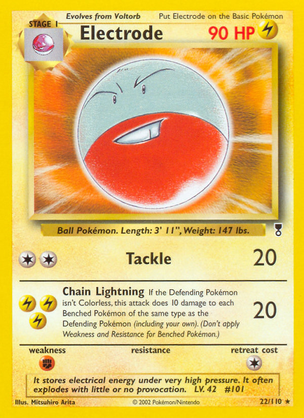 Electrode - Legendary Collection - #22 - Pokemon TCG card
