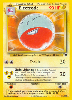 Electrode #22 Electrode - Legendary Collection - #22 - Pokemon TCG card
