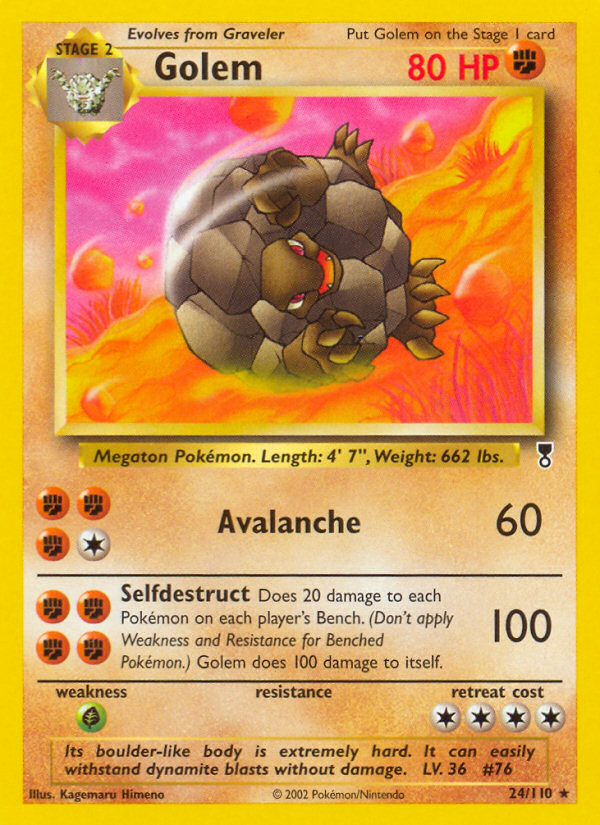 Golem - Legendary Collection - #24 - Pokemon TCG card