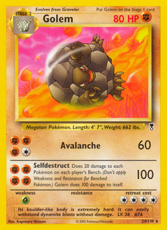 Golem #24 Golem - Legendary Collection - #24 - Pokemon TCG card