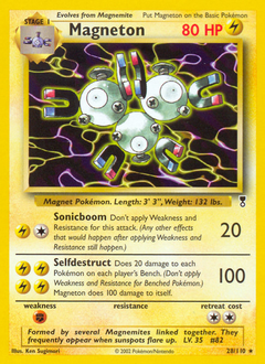 Magneton #28 Magneton - Legendary Collection - #28 - Pokemon TCG card