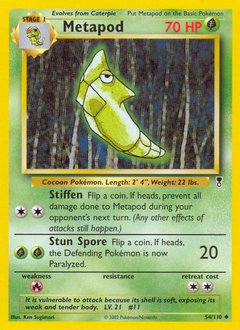 Metapod #54 Metapod - Legendary Collection - #54 - Pokemon TCG card