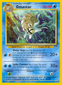 Omastar #58 Omastar - Legendary Collection - #58 - Pokemon TCG card