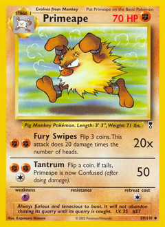 Primeape - Legendary Collection - #59 - Pokemon TCG card