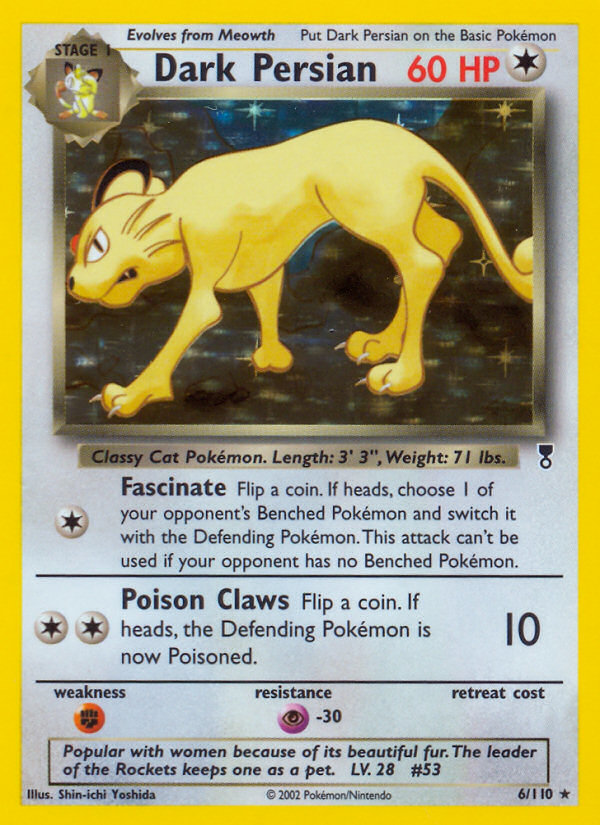 Dark Persian - Legendary Collection - #6 - Pokemon TCG card