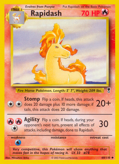 Rapidash #60 Rapidash - Legendary Collection - #60 - Pokemon TCG card