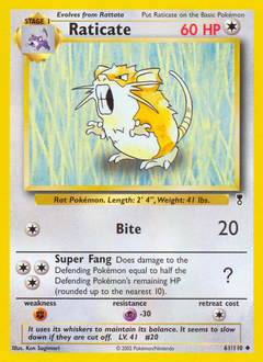 Raticate #61 Raticate - Legendary Collection - #61 - Pokemon TCG card