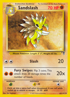 Sandslash #62 Sandslash - Legendary Collection - #62 - Pokemon TCG card