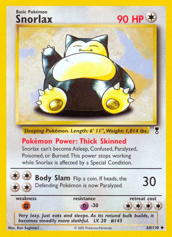 Snorlax - Legendary Collection - #64 - Pokemon TCG card