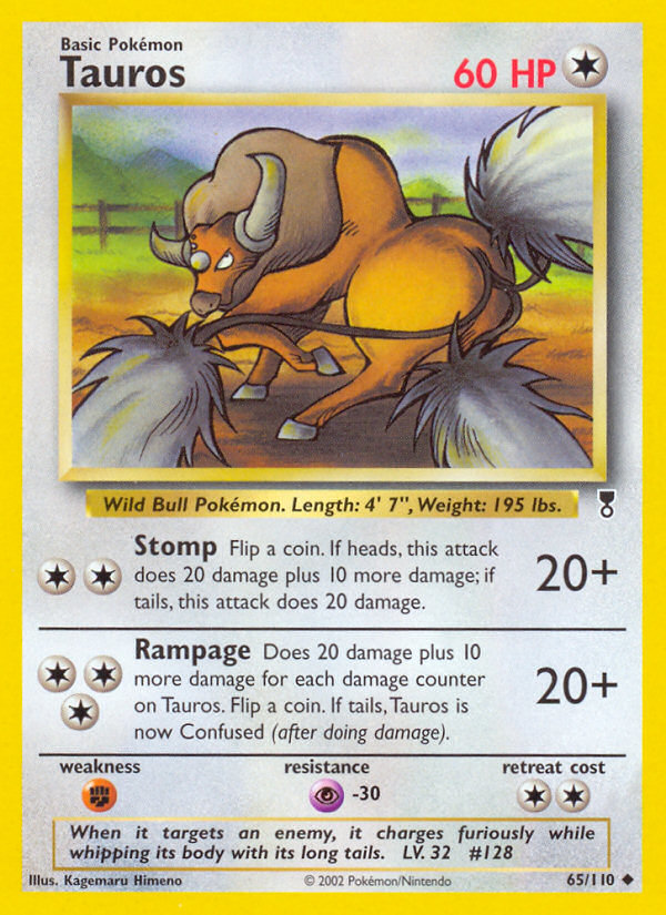 Tauros - Legendary Collection - #65 - Pokemon TCG card