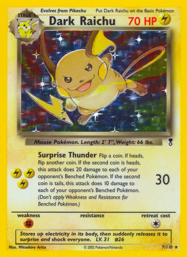 Dark Raichu - Legendary Collection - #7 - Pokemon TCG card