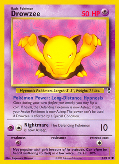Drowzee #73 Drowzee - Legendary Collection - #73 - Pokemon TCG card