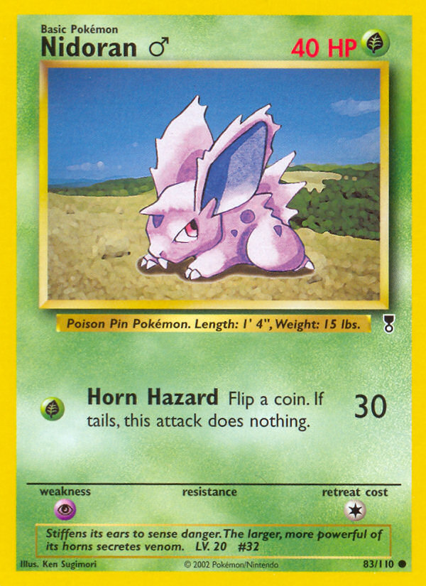 Nidoran ♂ - Legendary Collection - #83 - Pokemon TCG card