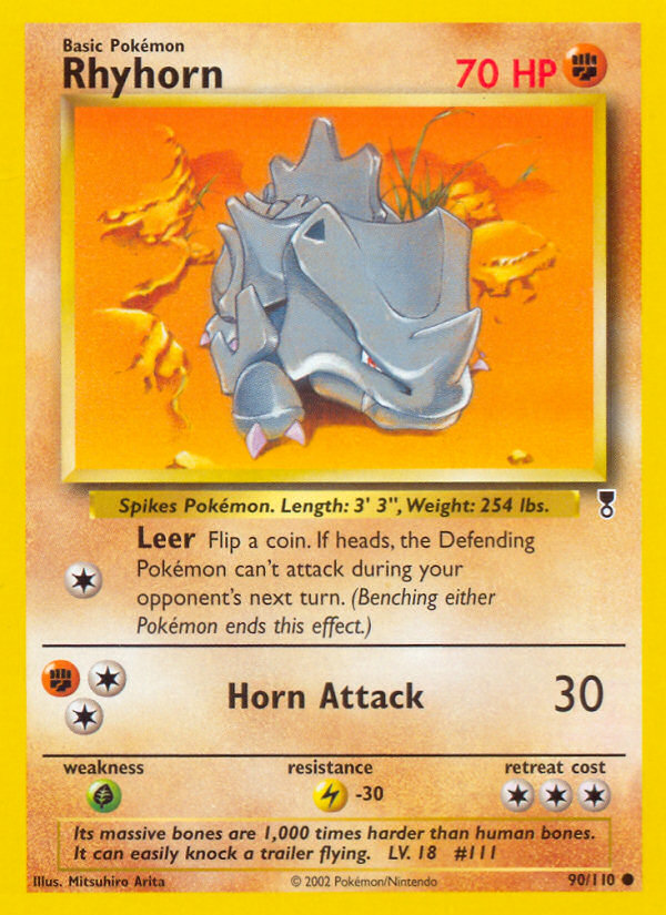 Rhyhorn - Legendary Collection - #90 - Pokemon TCG card