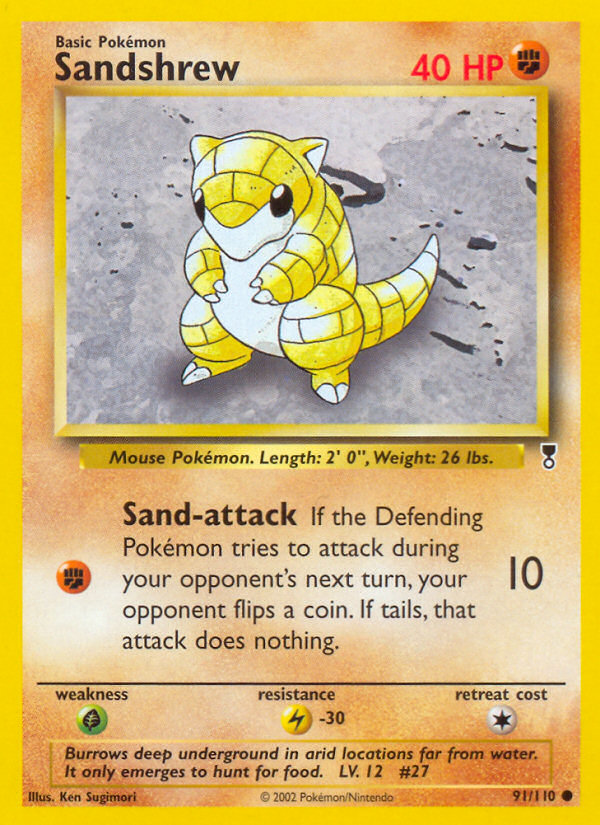 Sandshrew - Legendary Collection - #91 - Pokemon TCG card