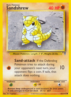 Sandshrew #91 Sandshrew - Legendary Collection - #91 - Pokemon TCG card