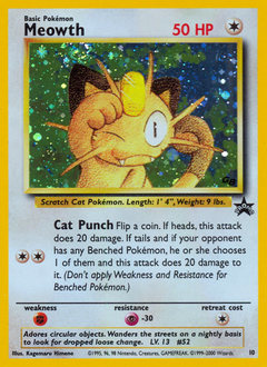 Meowth #10 Meowth - Wizards Black Star Promos - #10 - Pokemon TCG card