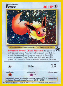 Eevee #11 Eevee - Wizards Black Star Promos - #11 - Pokemon TCG card