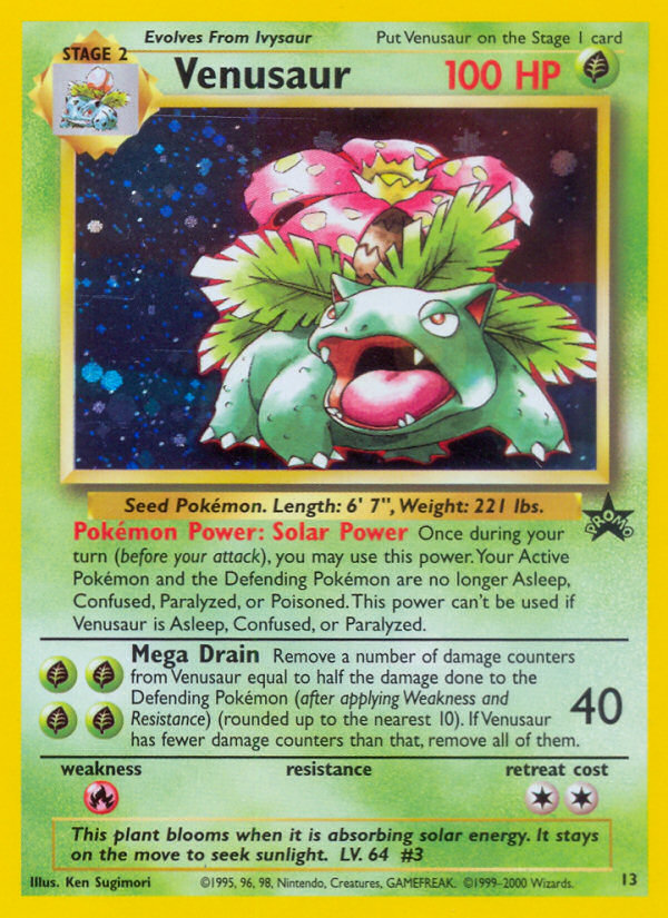 Venusaur - Wizards Black Star Promos - #13 - Pokemon TCG card
